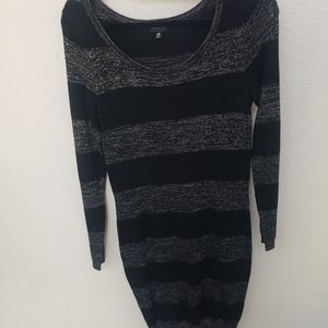 Torrid black and chrome sweater dress